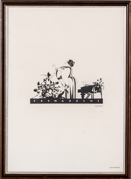 EINAR NERMAN (1888–1983), litografiskt blad, signerad med blyerts