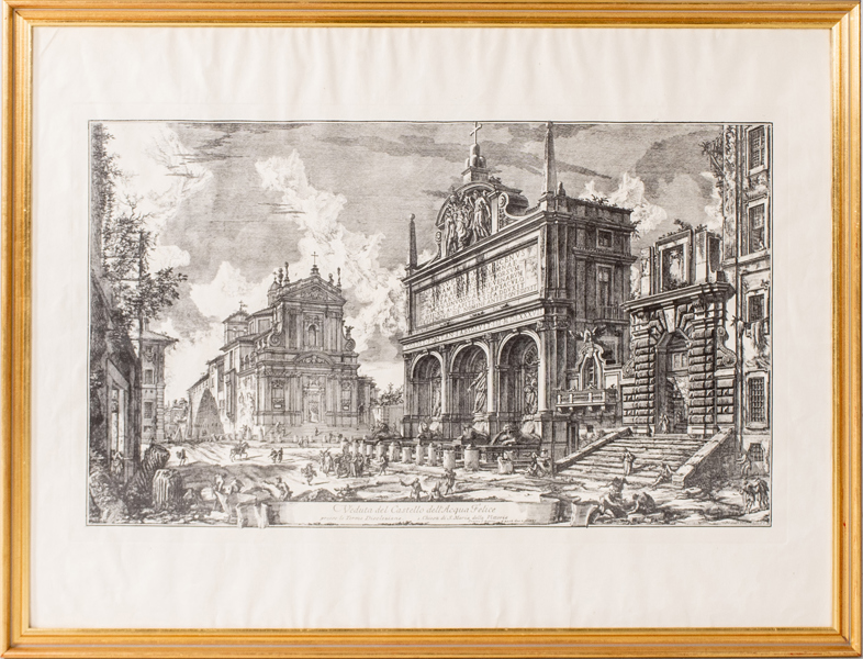 GIOVANNI BATTISTA PIRANESI, efter, grafiskt blad, sannolikt 1800-tal