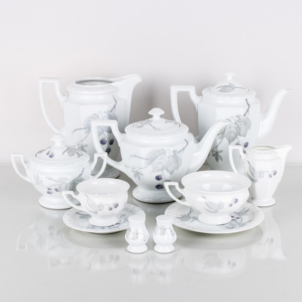 MAT- OCH KAFFESERVIS, 91 del, porslin, "Maria Björnbär", Rosenthal, 1900-talets andra hälft