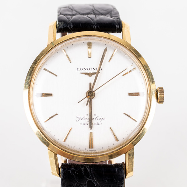 LONGINES, armbandsur, 18k guld, Flagship automatic, tot vikt ca 40 g