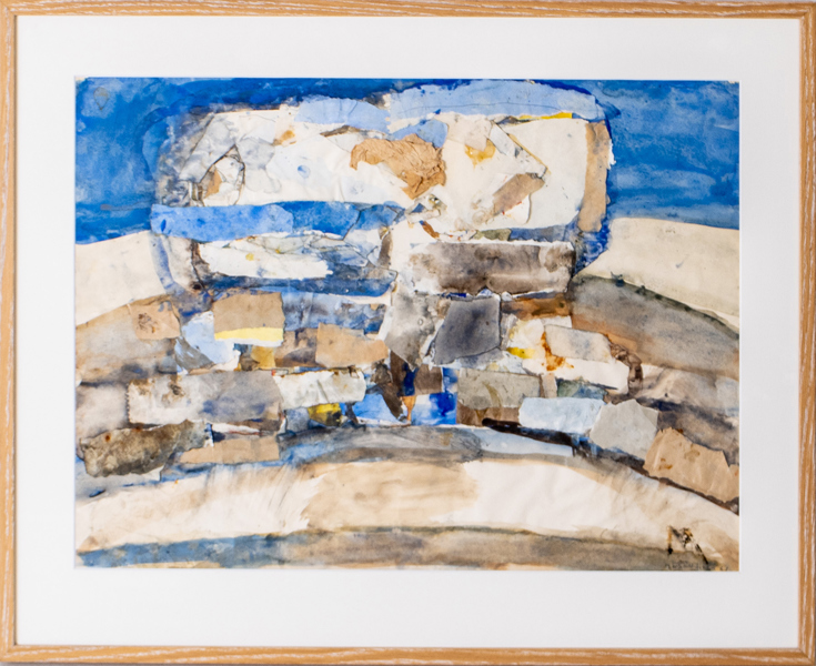 BO SÄLLSTRÖM (1932-1999), collage med akvarell, signerad och daterad 61