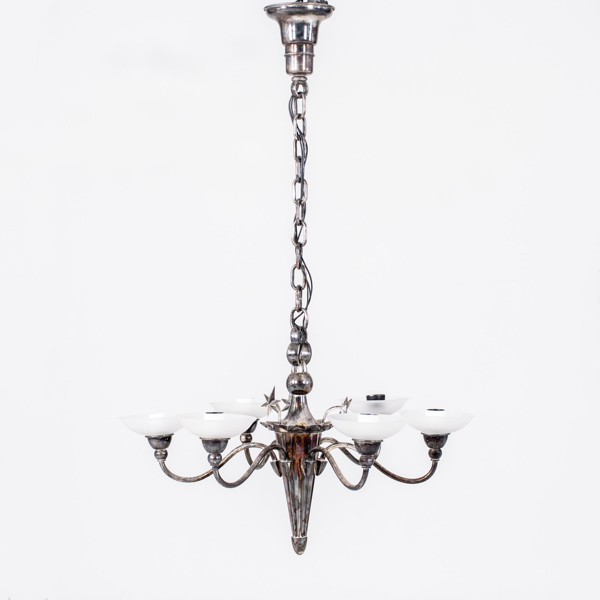 TAKLAMPA, nysilver, swedish grace, 1900-talets första hälft