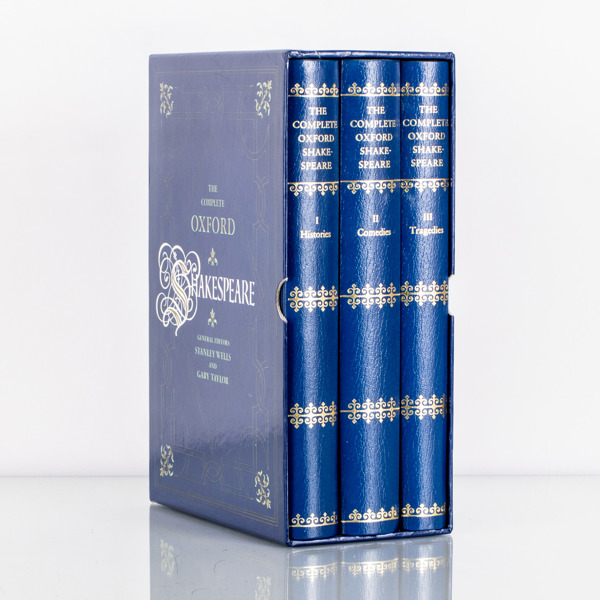 THE COMPLETE OXFORD SHAKESPEARE, 3 vol, "Histories, Comedies and Tragedies"