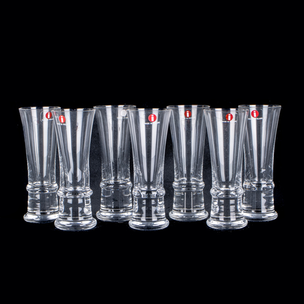 TAPIO WIRKKALA, 7 st, snapsglas, glas, Iittala, 2000-tal