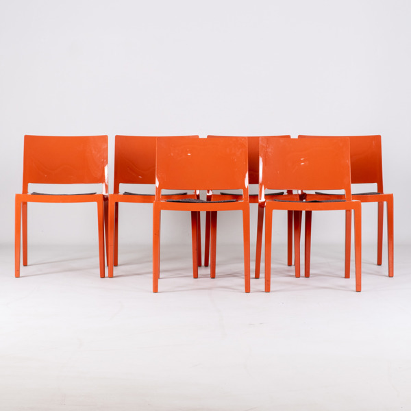 PIERO LISSONI & CARLO TAMBORINI, 6 st stolar, "Lizz", formgiven 2008, Kartell