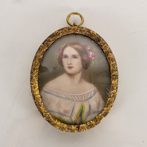 MINIATYRMÅLNING, porträtt av Jenny Lind, 1800-/1900-tal