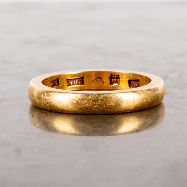 RING, 20k guld, svenska stämplar 1914, vikt ca 7,3 g