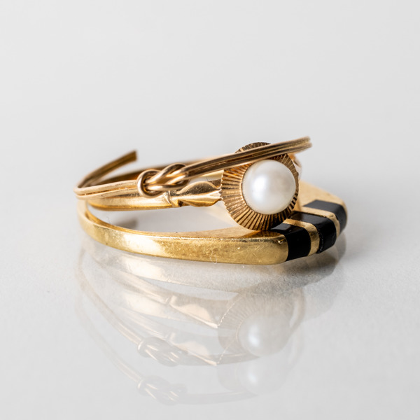 RINGAR, 18k guld, vikt ca 3,6 g