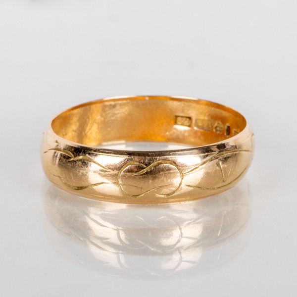 RING, 18k guld, Göteborg 1956, vikt ca 5,5 g