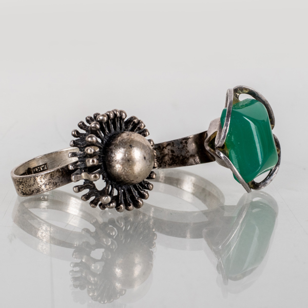 RINGAR, 2 st, silver, bla DE 1974