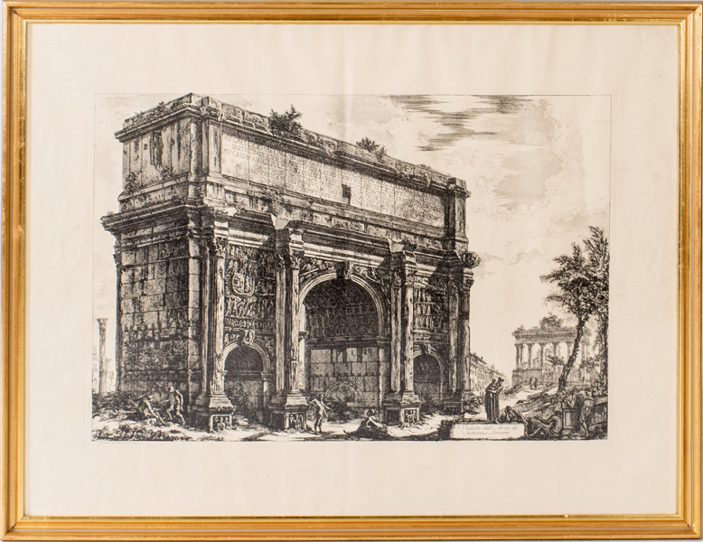 GIOVANNI BATTISTA PIRANESI, efter, grafiskt blad, sannolikt 1800-tal