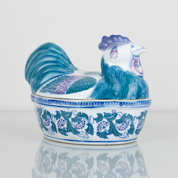 ÄGGHÖNA, porslin, orientalisk stil, 1900-/2000-tal