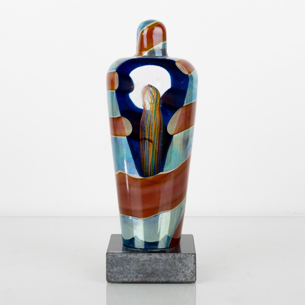 BERTIL VALLIEN, skulptur, glas, "Mumie", Kosta Boda, signerad 