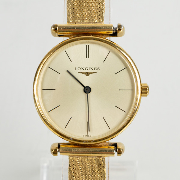 LONGINES, damarmbandsur, 18k guld, 1970-tal, tot vikt ca 27,1 g