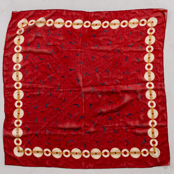 BULGARI, scarf, sidenchiffon, design Davida Pizzigom