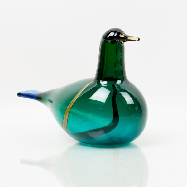 OIVA TOIKKA (Finland 1931-2019), skulptur, glas, Nuutajärvi, Iittala, Finland, 1900-talets andra hälft, signerad