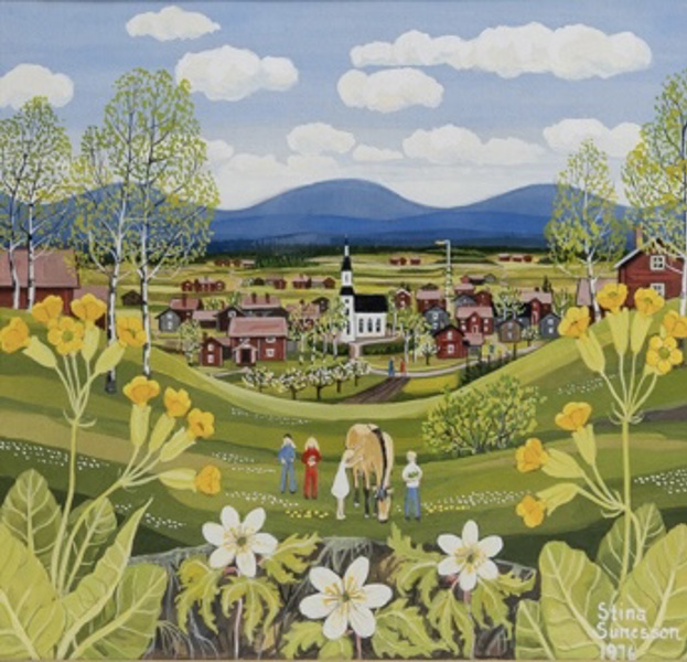 STINA SUNESSON (1925-1998), akvarell, signerad och daterad 1976