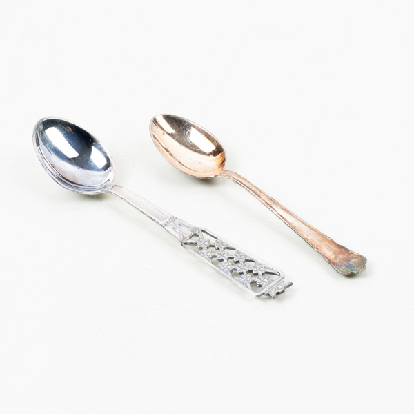 KAFFE OCH MOCKASKEDAR, 16 st, silver, GAB 1958 samt CESON 1981, tot vikt ca 178 g