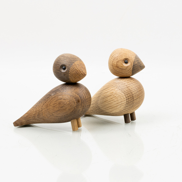 KAJ BOJESEN, 2 st, figurer, trä, Kaj Bojesen Danmark, 2000-tal