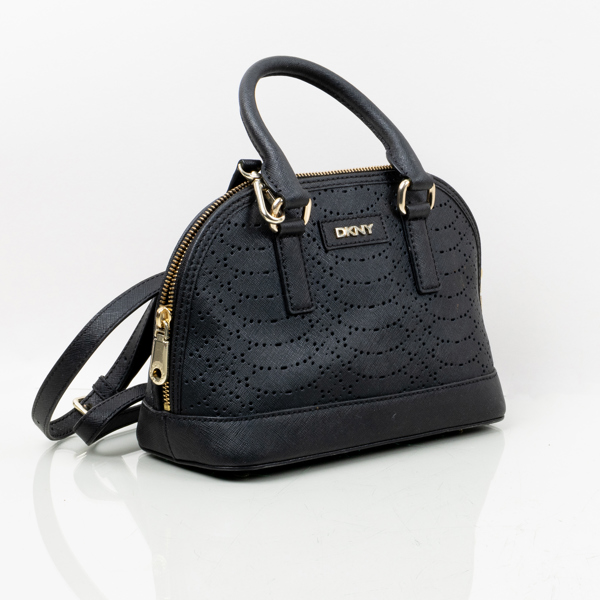HANDVÄSKA, läder, DKNY, samtida