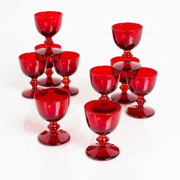 MONICA BRATT, 10 st, likörglas, glas, Reijmyre