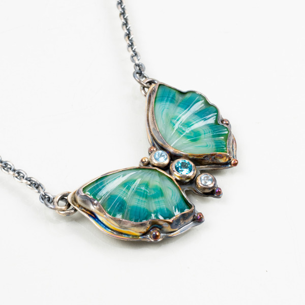 COLLIER, sterlingsilver, EON Dsgn, med ädelstenar, 1900-/2000-tal