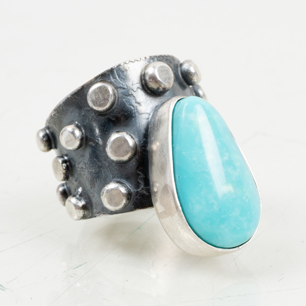 RING, sterlingsilver, Lenita Petrilla, med turkos, sannolikt 2000-tal