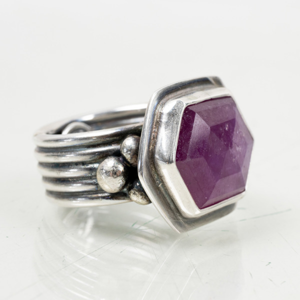 RING, sterlingsilver, med ädelsten, 2000-tal