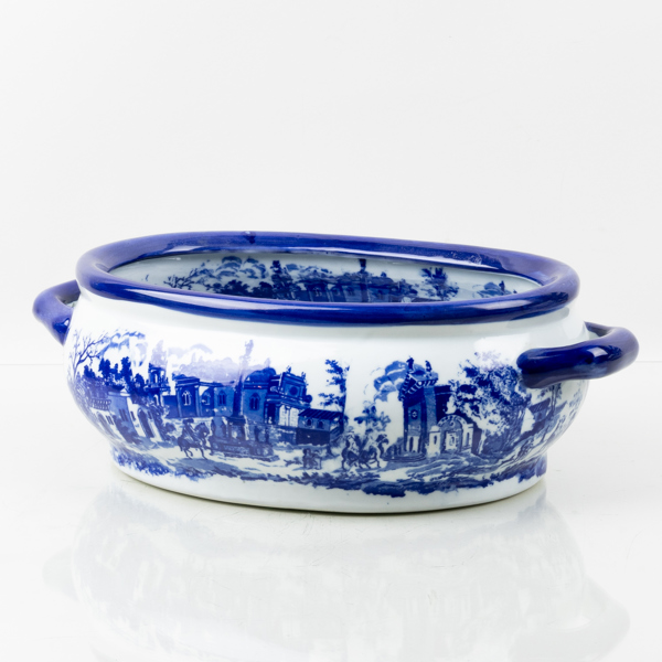 JARDINIÈRE / YTTERFODER, porslin, Victoria Ware Ironstone, 1900-/2000-tal