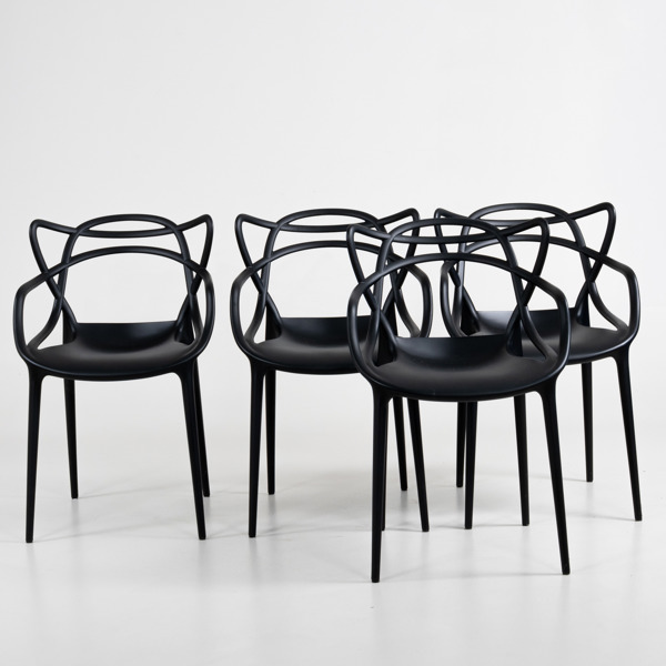 PHILIPPE STARCK, 4 st, karmstolar, "Masters", Kartell, 2000-tal