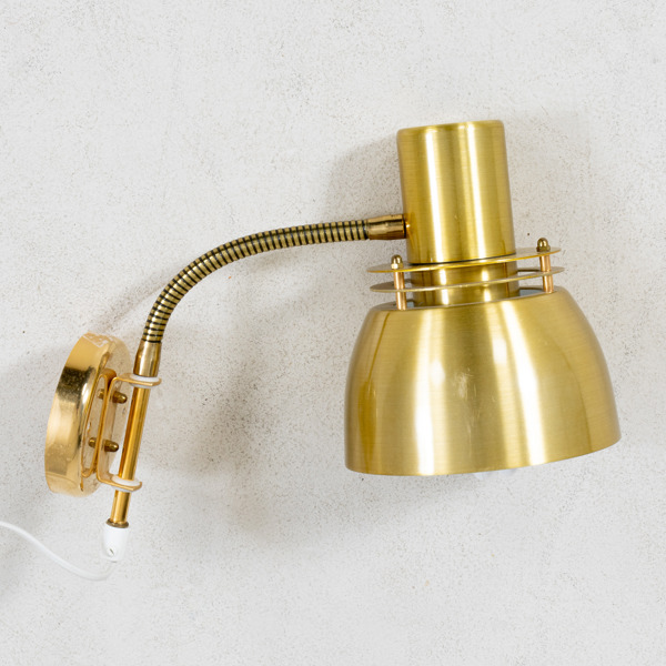 VÄGGLAMPA, mässing, Belid, 1900-talets andra hälft