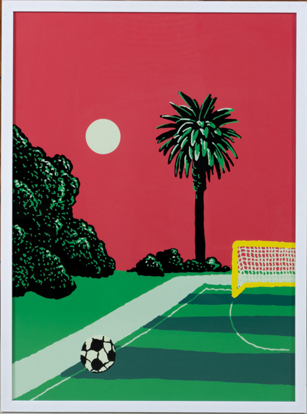 OKÄND KONSTNÄR, tryck på akrylplast, ca 53 x 73 cm