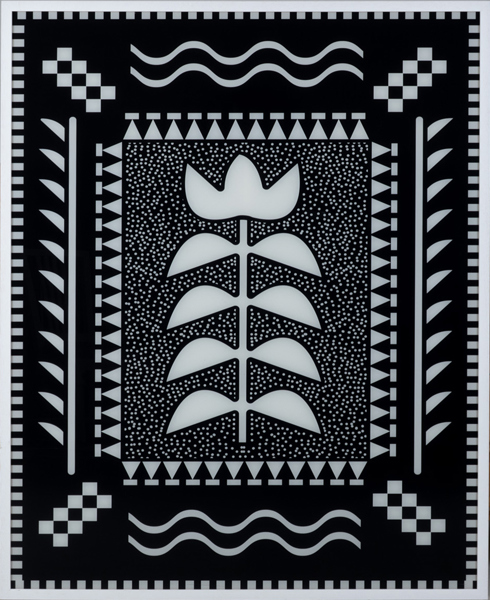OKÄND KONSTNÄR, tryck på akrylplast, ca 155 x 125 cm