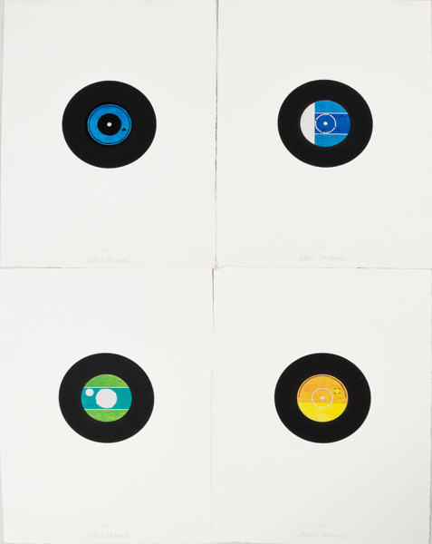 ROBERT LUCANDER (Finland, född 1962), 4 st, färglitografier, "Hitparaden", signerade och numrerade 17/35