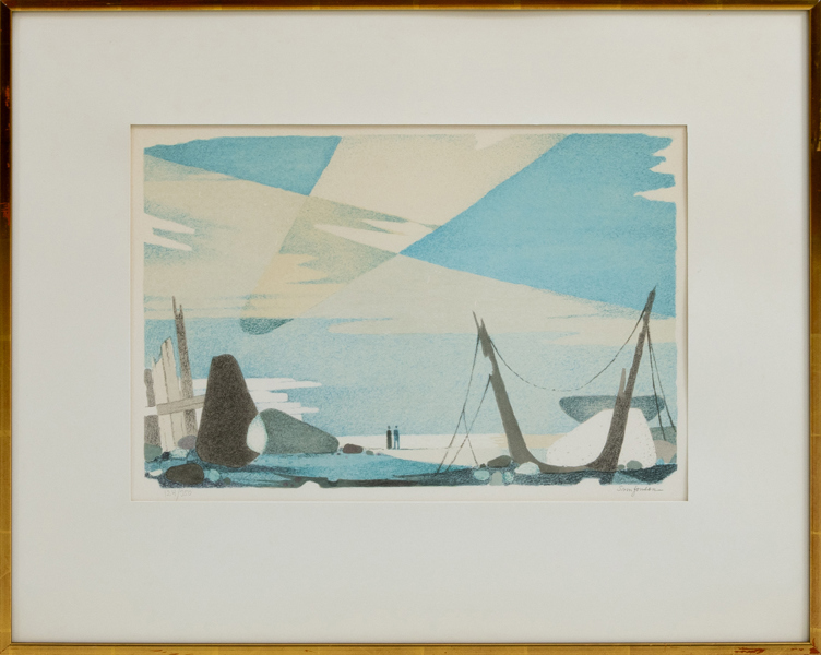 SVEN JONSSON (1902-1981), färglitografi, signerad och numrerad 124/250