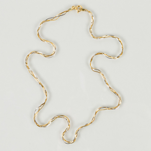COLLIER, 18k trois couleur, vikt ca 5 g