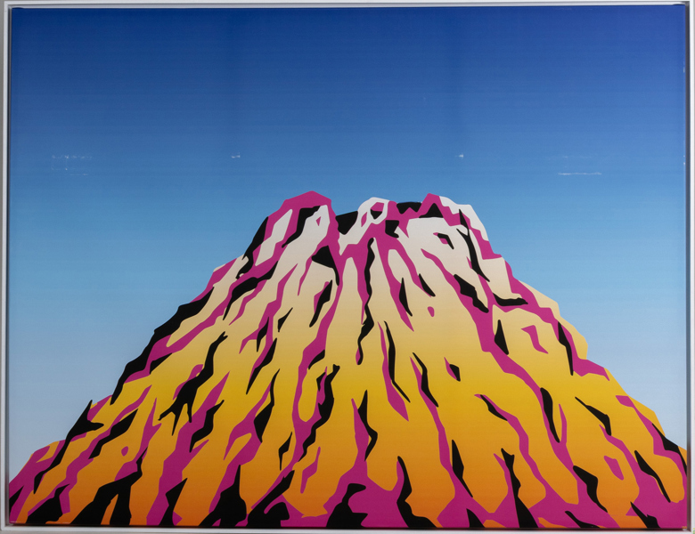 OKÄND KONSTNÄR, oljetryck på duk, 2000-tal, ca 175 x 225 cm