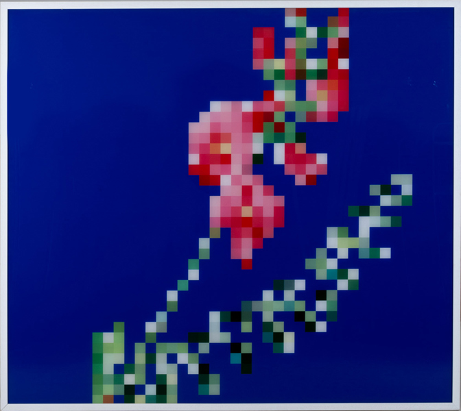 OKÄND KONSTNÄR, tryck på akrylplast, ca 145 x 175 cm