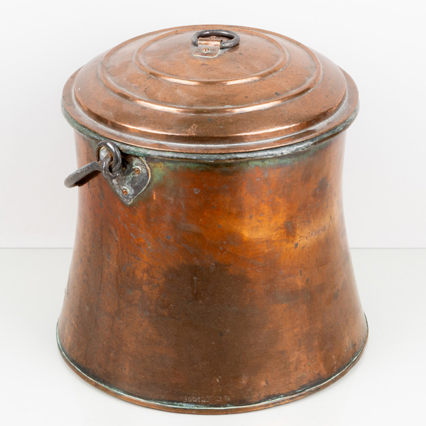 HINK MED LOCK, koppar, 1800-tal