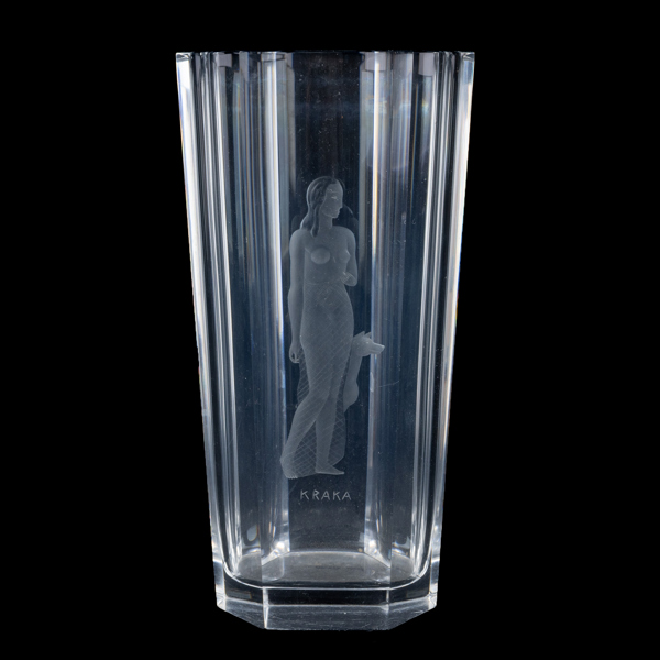 VAS, glas, Orrefors, signerad
