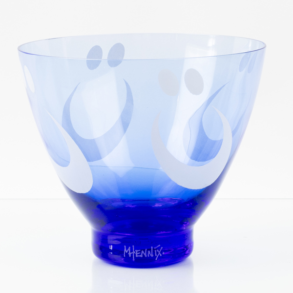 MARGARETA HENNIX, skål, glas, "Östgötaskålen", Reijmyre glasbruk, 1900-/2000-tal