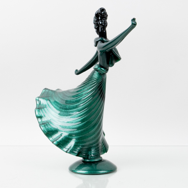 FIGUR, glas, sannolikt Murano, Italien, 1900-talets andra hälft