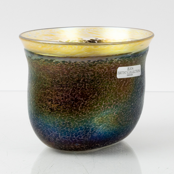 BERTIL VALLIEN, skål, glas, Boda Artist Collection, 1900-talets andra hälft, signerad