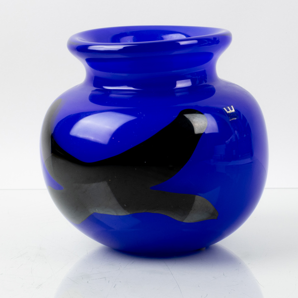 SIGURD PERSSON, vas, glas, unik, Kosta, signerad