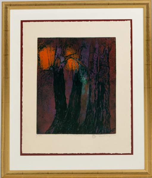 BRITA MOLIN (1919-2008), färglitografi, signerad och daterad -77