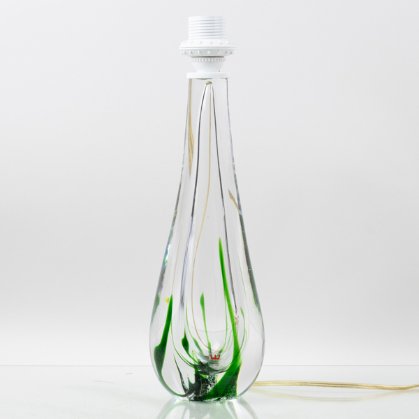 VICKE LINDSTRAND, bordslampa, glas, Kosta, 1900-talets andra hälft