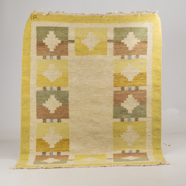 IDA RYDELIUS, matta, rölakan, 1900-talets mitt, monogramsignerad, ca 175 x 233 cm