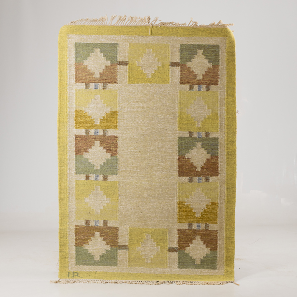IDA RYDELIUS, matta, rölakan, 1900-talets mitt, monogramsignerad, ca 135 x 198 cm