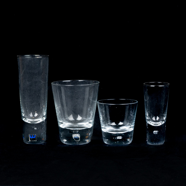 WALTER HICKMAN, 43 del glasservis, glas, "Pippi", Kosta, 1900-talets andra hälft
