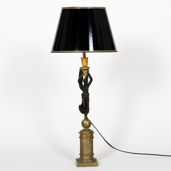 BORDSLAMPA, brons, Frankrike, 1800-talets andra hälft